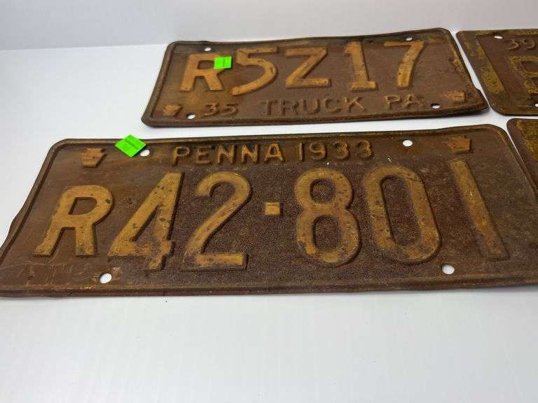 Vintage License Plates