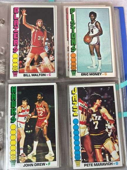 1976-77 Topps Basketball Near Complete Set