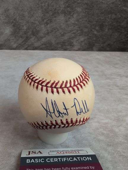 Albert Belle signed MLB baseball, JSA