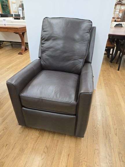 Yorba brown wall hugger leather recliner