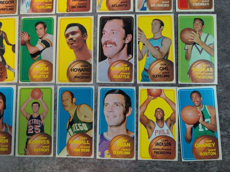 (38) 1970-71 Topps Basketball Minor Stars & Commons - Clean