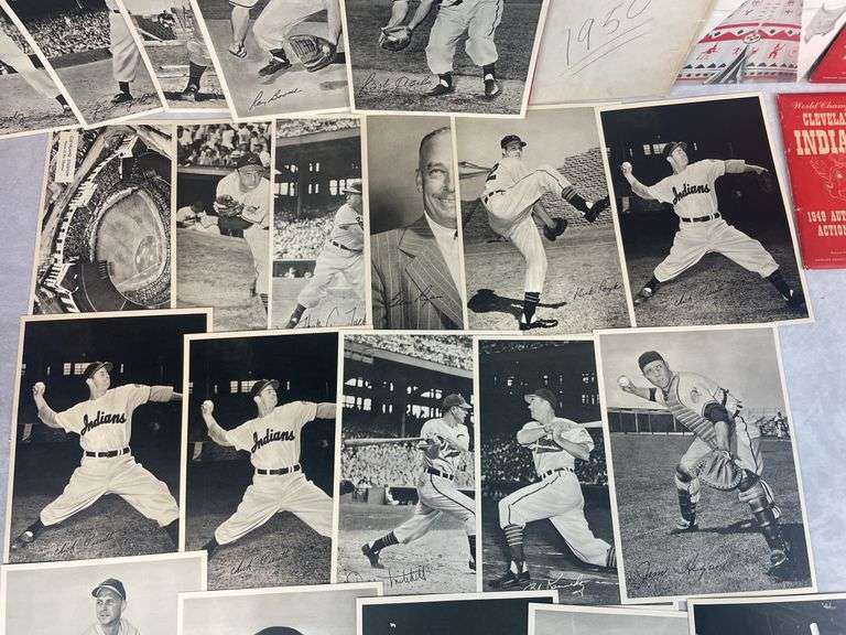 Indians Picture Pack- Various Years 1948-1957 Excellent