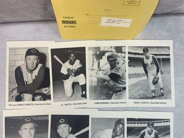 Indians Picture Pack- Various Years 1948-1957 Excellent
