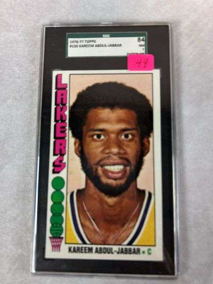 1976-1977 Topps Kareem Abdul -Jabbar, SGC NM 84