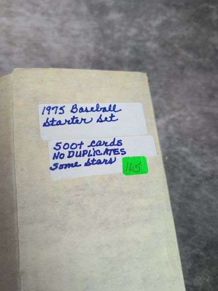 1975 Topps baseball starter set over 500 cards, no duplicates, sorted by teams
