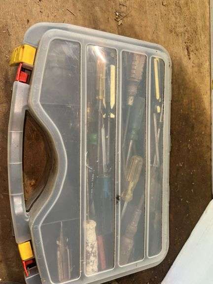 Clear Plastic Carrying Case w/ Contents