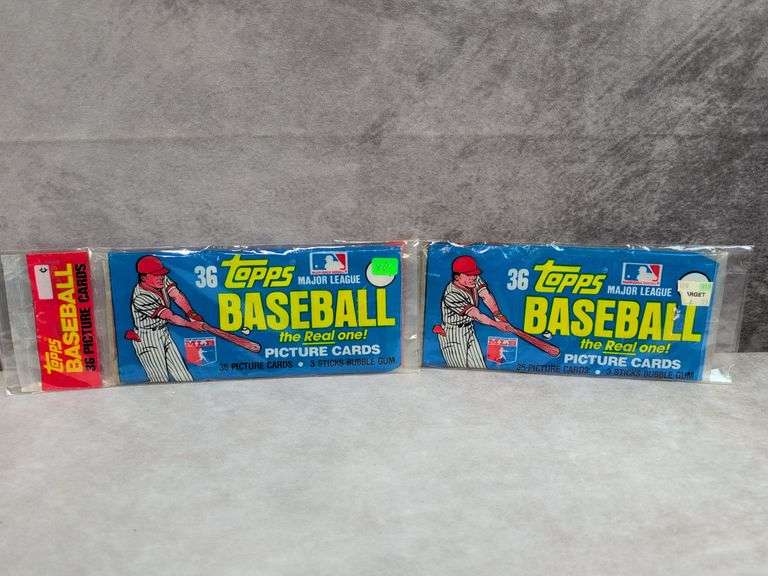 1981 Topps baseball grocery packs, 2 complete packages, NM