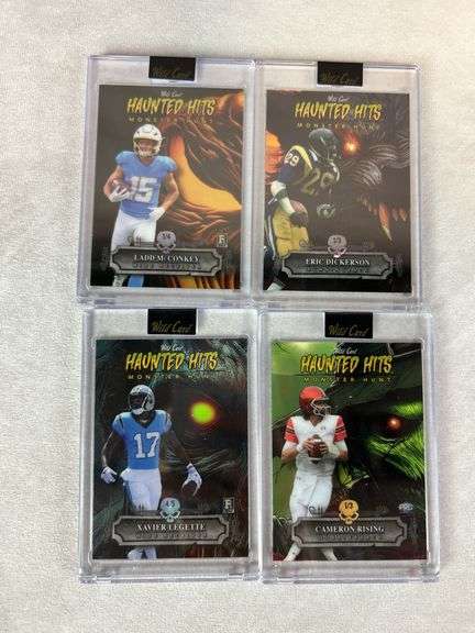 (7) card encased lot Bijan, Puka, McConkey, Dickerson +++