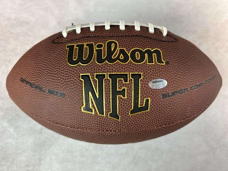 Jack Youngblood full size, signed football, Schwartz cert w/ case