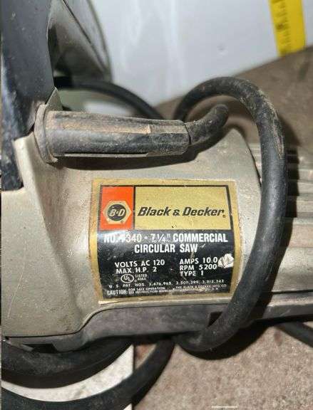 Black & Decker 7-1/4in Circular Saw and Skilsaw 7-1/4in Circular Saw