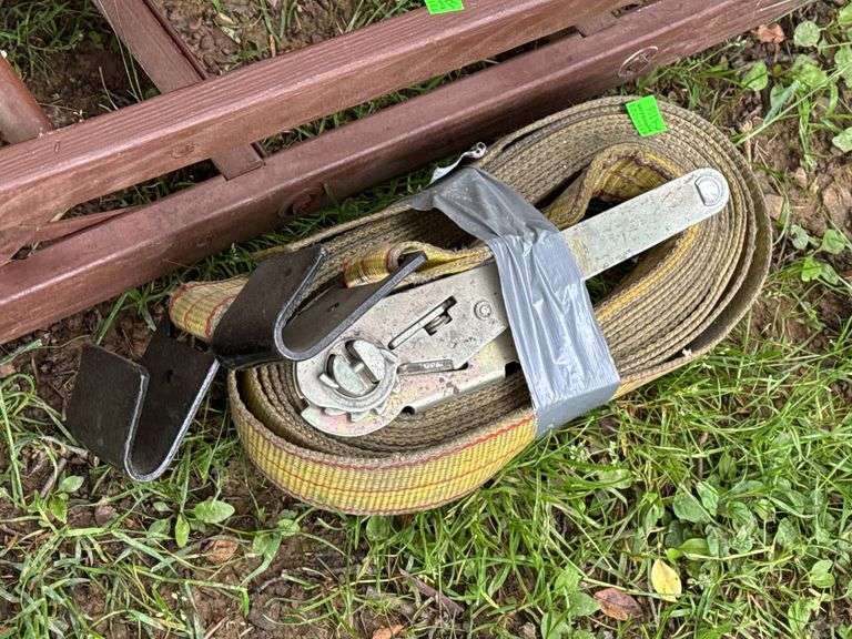 Mini Wheelbarrow, Wooden Cart, Step Stool and Ratchet Strap