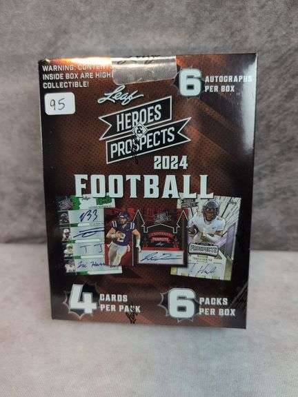 2024 Leaf Football Heroes & Prospects Hobby Box sealed