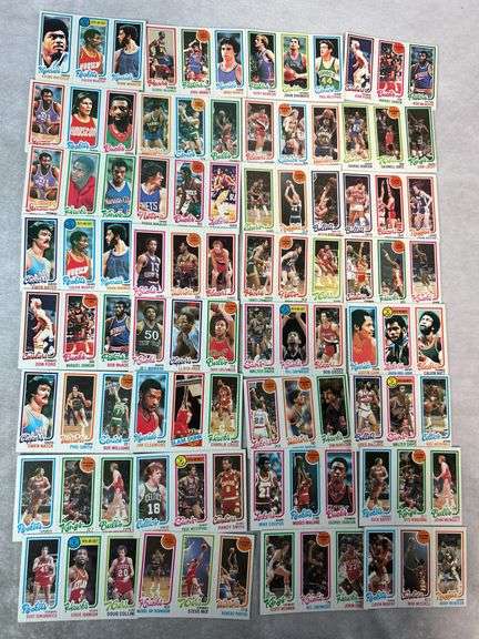 (90+) 1980-81 Topps Basketball Cards - Un-Perforated