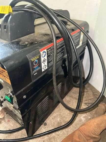 Chicago Electric Flux Welder and Welding Gloves