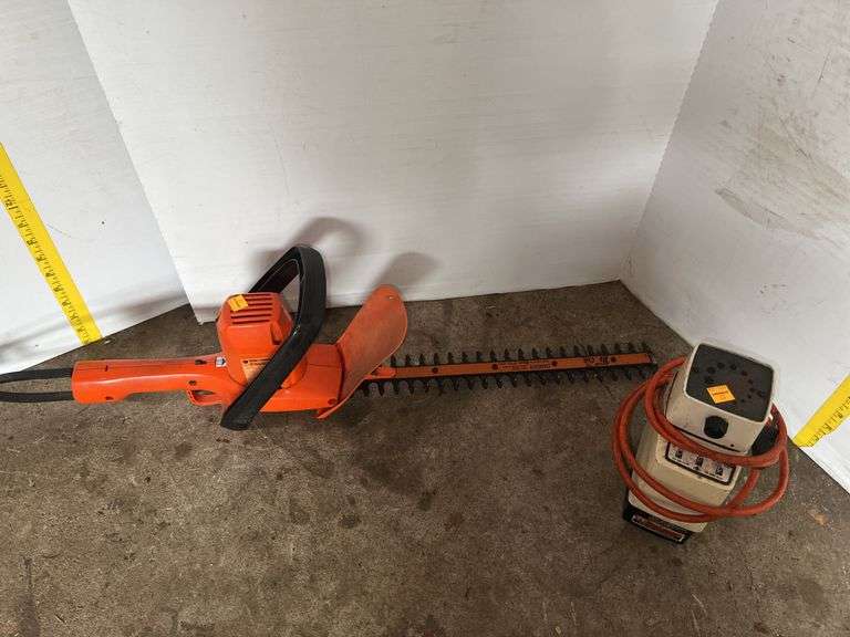 Black and Decker 16” Hedge Trimmer and Black and Decker Drill Bit Sharpener