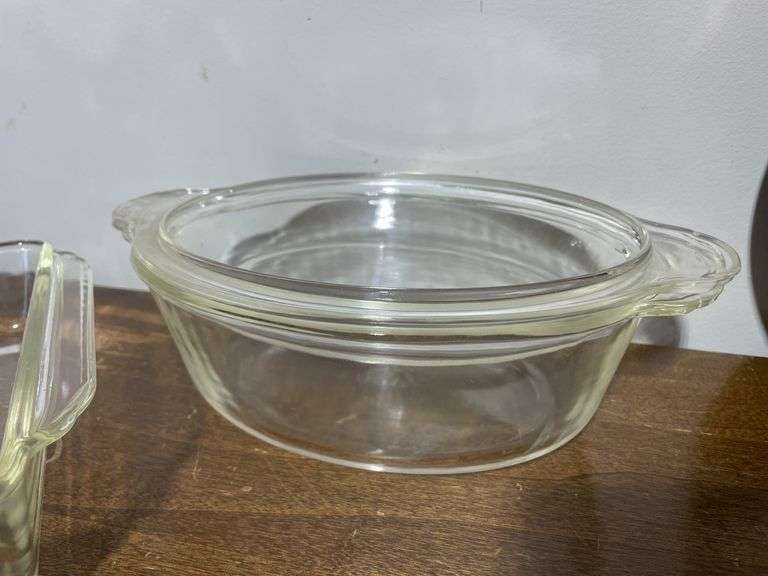 Pyrex and fire king baking dishes