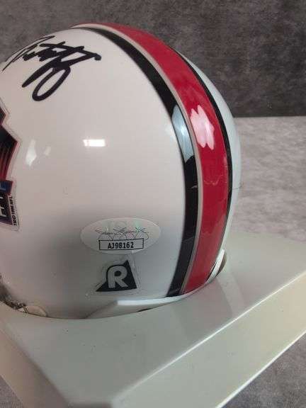 Fred Biletnikoff Signed Hall of Fame Mini Football Helmet - JSA