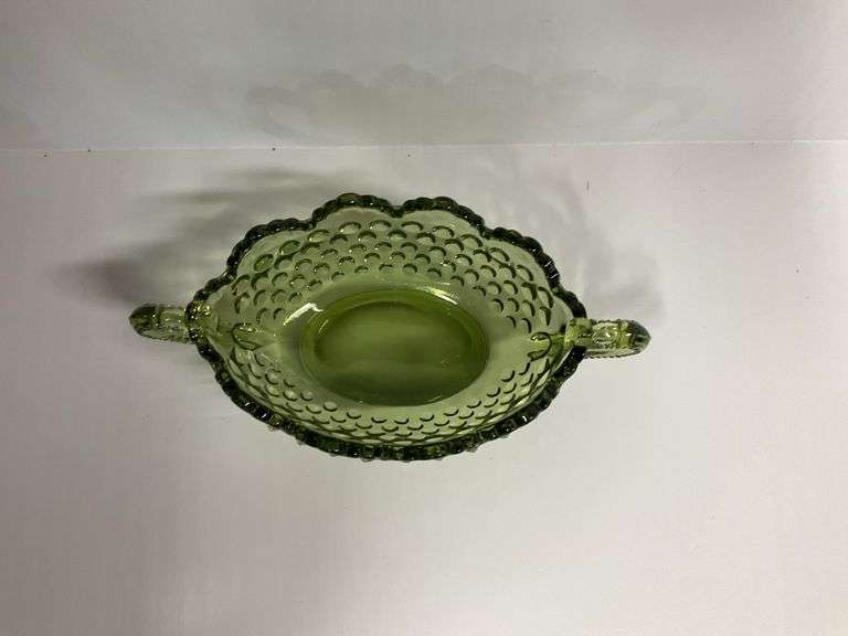 Fenton Colonial Green Glass Bowl