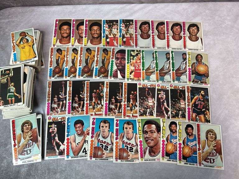 (275+) 1976-77 Topps Basketball Cards with Duplicates