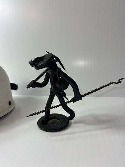 Coal Miner Safety Hat and Figurine