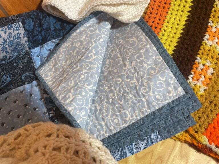 Afghans, blankets & misc. mostly homemade