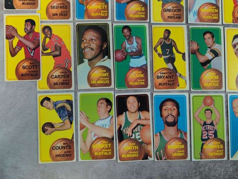 (38) 1970-71 Topps Basketball Minor Stars & Commons - Clean