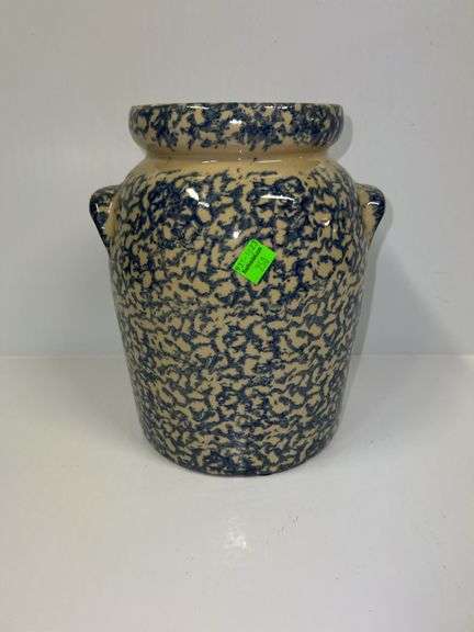 Robinson Ransbottom 4qt Blue Pottery Jar