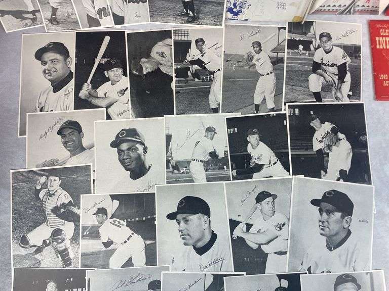 Indians Picture Pack- Various Years 1948-1957 Excellent