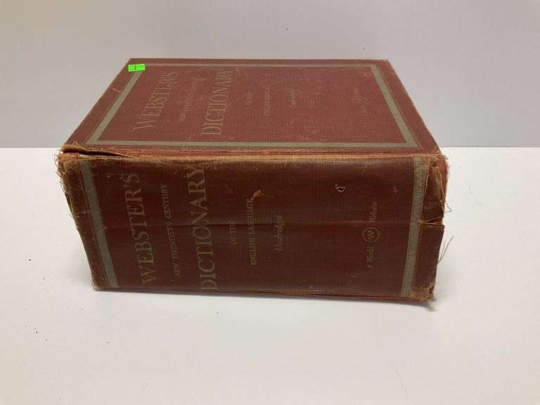 Vintage Websters Dictionary