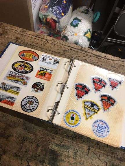 Vintage Consol mining stickers, Blacksville, Mountaineer guardian, miscellaneous, album is full