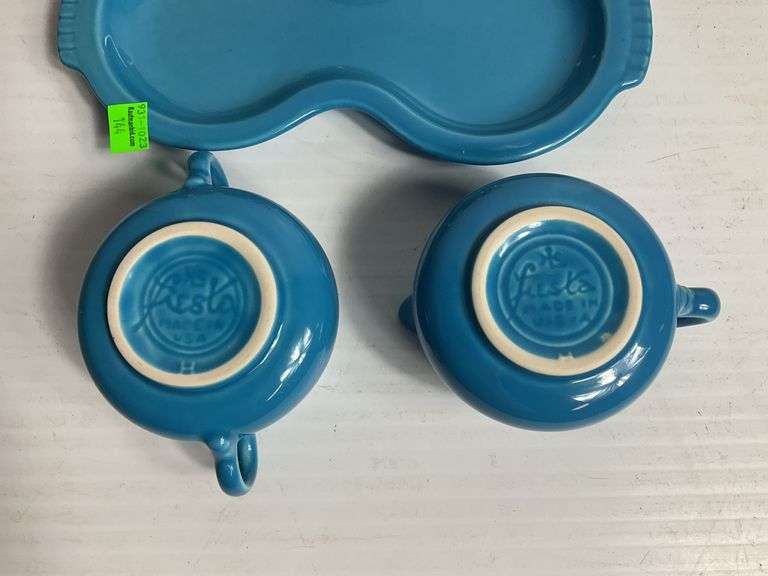 (2) Fiesta Ware Creamer Pitcher Sets