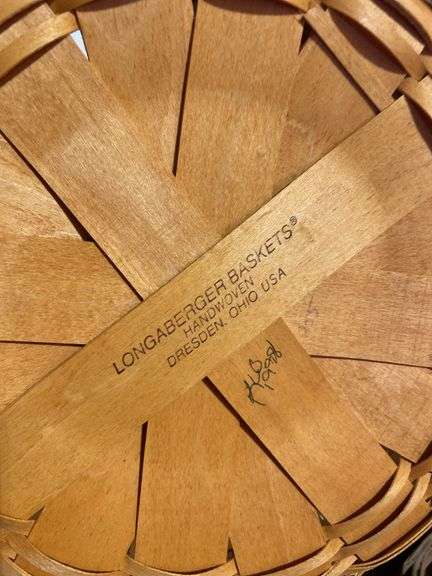 (4) longaberger baskets