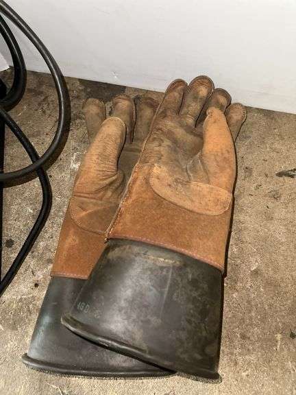 Chicago Electric Flux Welder and Welding Gloves