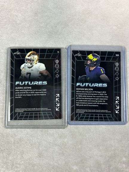 Notre Dame & Michigan (6) card lot w/ PSA 10 Riley Leonard, Love, Estime