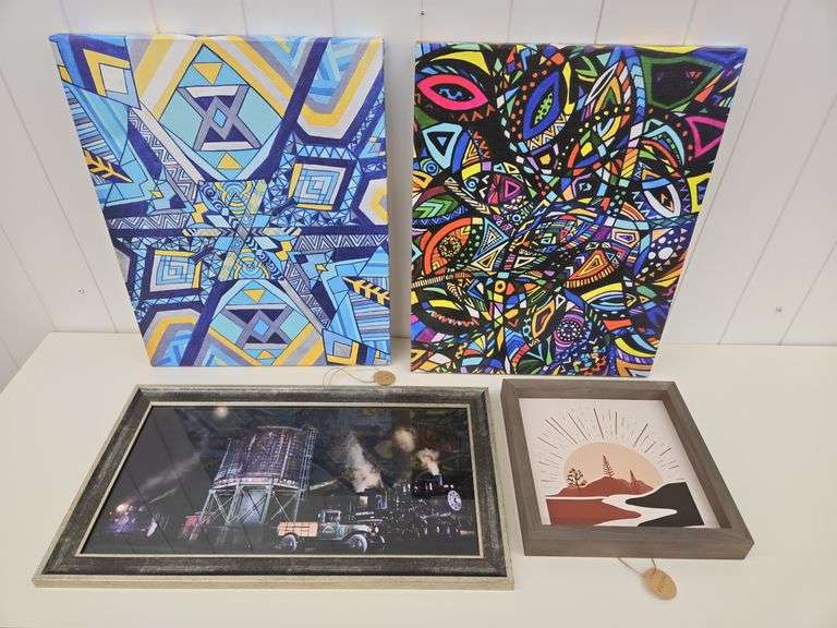 Night Train & canvas wall plaques