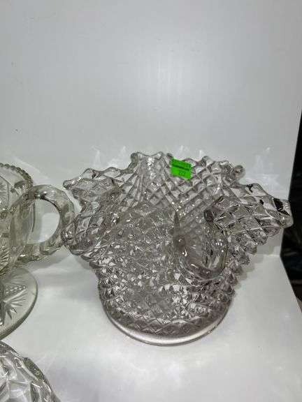 Assortment of Clear Glassware