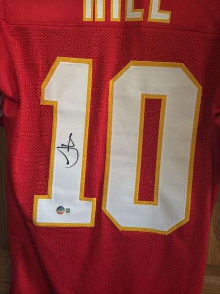 Autographed Tyreek Hill Kansas City Chiefs Jersey