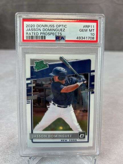 Bichette, Alvarez, Dominguez PSA 10 Rookie Card lot Prizm & Optic