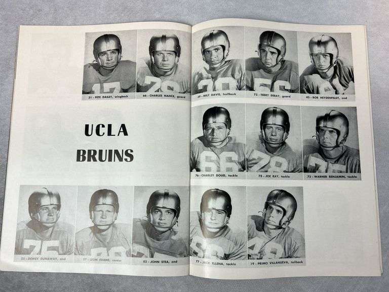 1952 UCLA vs TCU Program & Stub - 1952 USC vs Washington Program