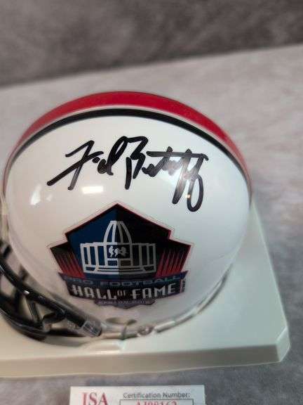Fred Biletnikoff Signed Hall of Fame Mini Football Helmet - JSA