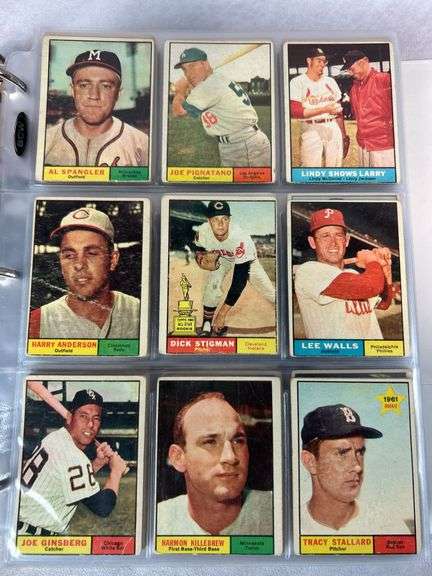 1961 Topps Baseball Cards - 509 of 587 w/ 35 High Numbers - All Cards Appear to be Trimmed