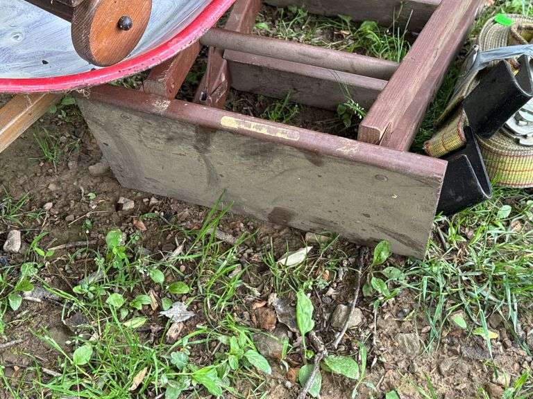 Mini Wheelbarrow, Wooden Cart, Step Stool and Ratchet Strap