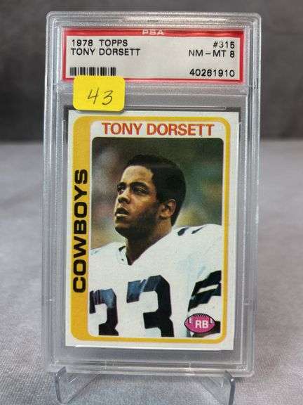 1978 Topps Tony Dorsett (Rookie) PSA- MT 8