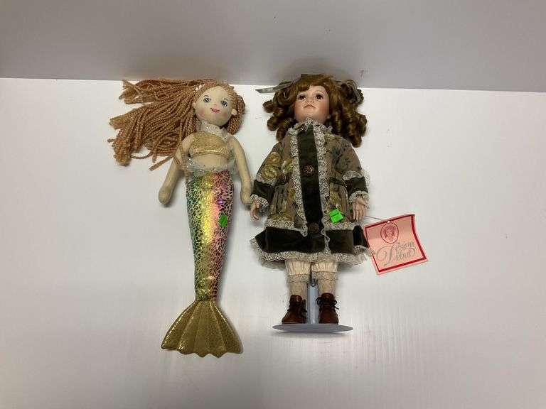 Porcelain Doll, Mermaid Doll