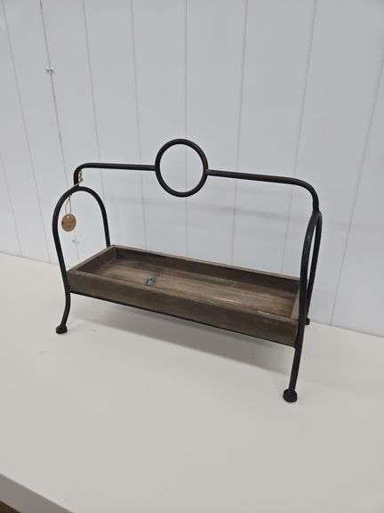 Wood/metal decorative tray