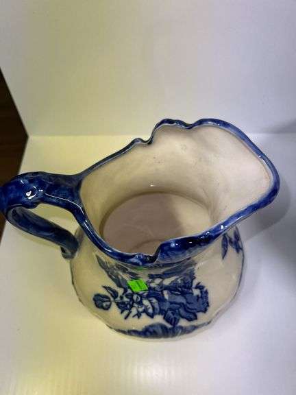 Blue Ironstone Pitcher and Basin