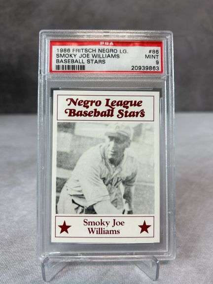 1986 Fritsch Negro League: Judy Johnson & Smokey Joe Williams, PSA mint 9/ Dihigo PSA 10