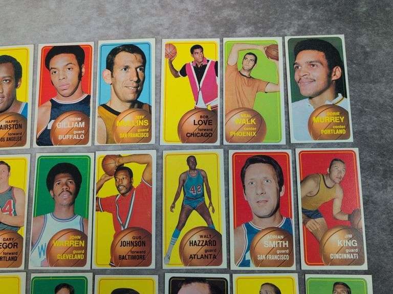 (38) 1970-71 Topps Basketball Minor Stars & Commons - Clean