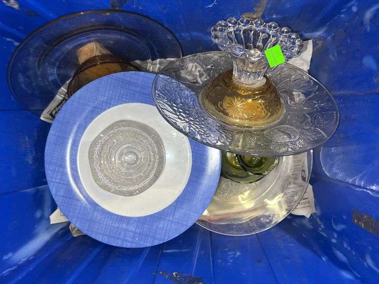 Tote of Glassware