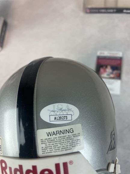 Ted Hendricks signed Oakland Raiders, mini helmet, JSA